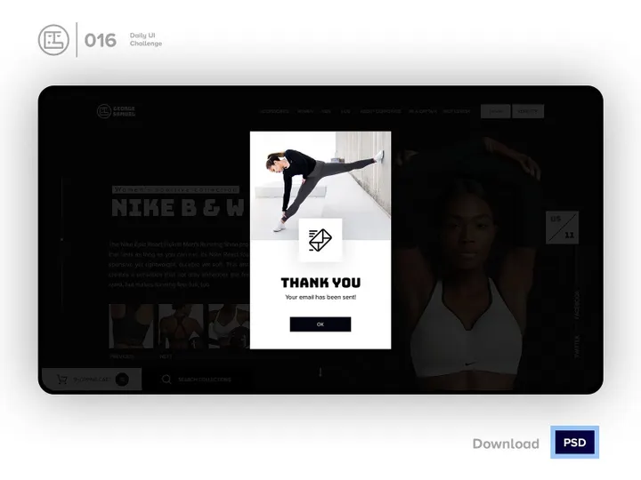 Popup overlay | Daily UI challenge - Day 016/100