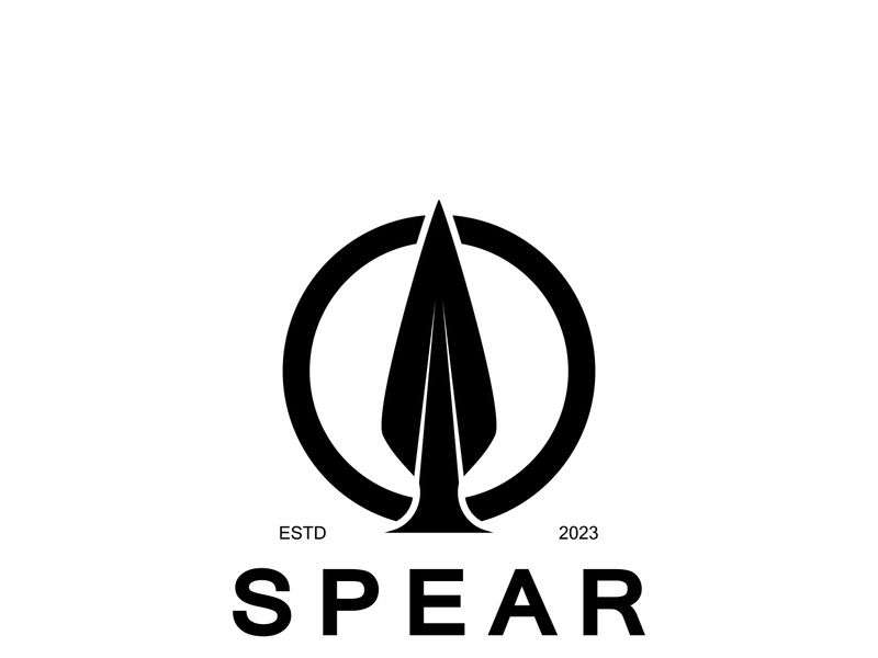 Spear logo icon vector illustration design.Head spear logo vintage illustration design vector