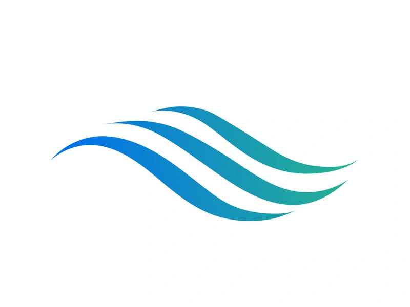Water wave icon vector