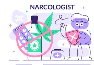 10 Narcologist Vector Illustration