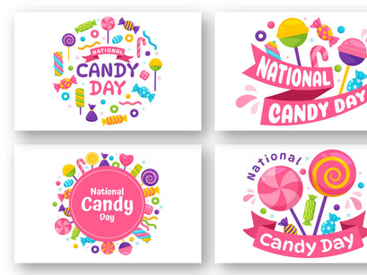 12 National Candy Day Illustration