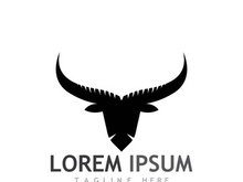 bull head horn logo