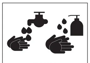 Covid-19 Prevention - Hand Wash Notice Vectors