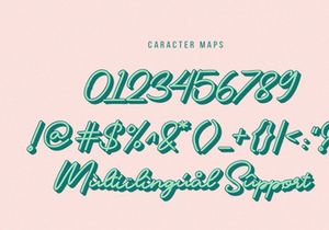 Geofanny | Monoline Layered Script Font