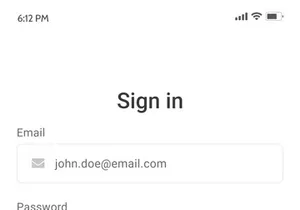 Log in & Sign up App Concept | XD & AI