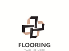 Flooring Logo design, custom Layer Vector elegant business store building