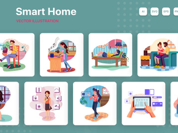 M182_Smart Home Illustrations preview picture