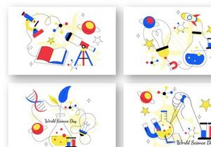 6 World Science Day Illustration