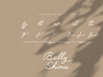 Belly Shine | Handwritten Script Font