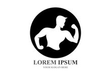 Vector object and Icons for Sport Label  Gym Badge  Fitness Logo Design