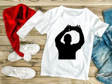 A person forming a frame with their hands in a black silhouette preview picture