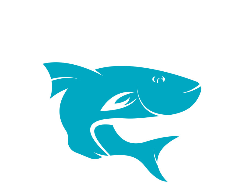 Fish logo icon template creative vector symbol