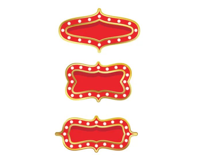 Circus element icon illustration