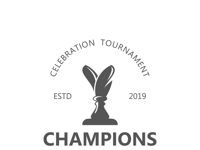 Trophy Logo winner, Sports Tournament Championship Cup Design. minimalist emblem sport, club shop simple icon