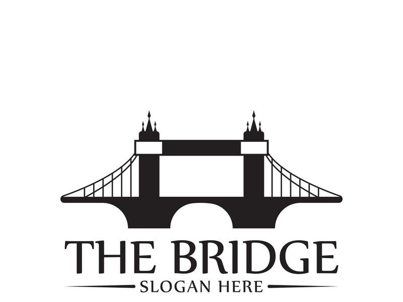Bridge logo icon design and business symbol template