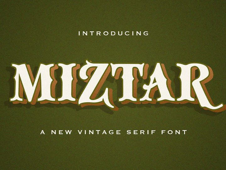 Miztar - Victorian Decorative Font