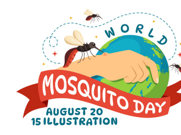 15 World Mosquito Day Illustration preview picture