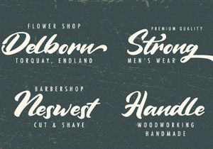 Vintage Style - Bold Script Font