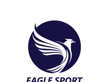 Eagle wing logo design vector image template preview picture