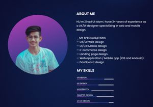 Personal Portfolio Website Ui Design