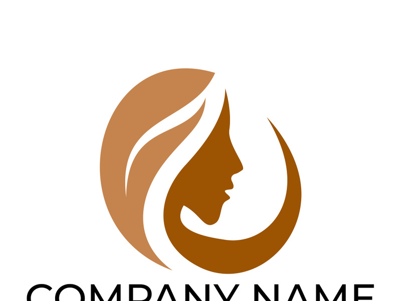 Green leaf logo design vector illustration