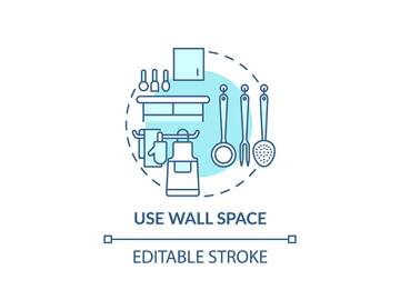 Using wall space concept icon preview picture