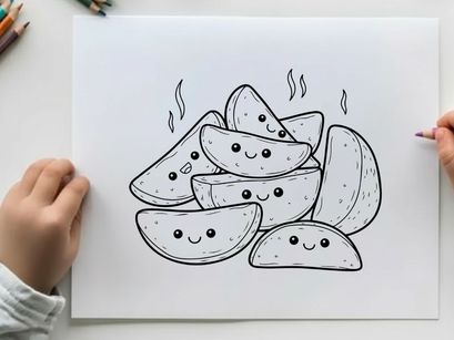 Cute smiling watermelon slices vector illustration flat design