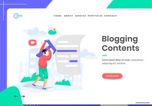 Social Media set Illustration