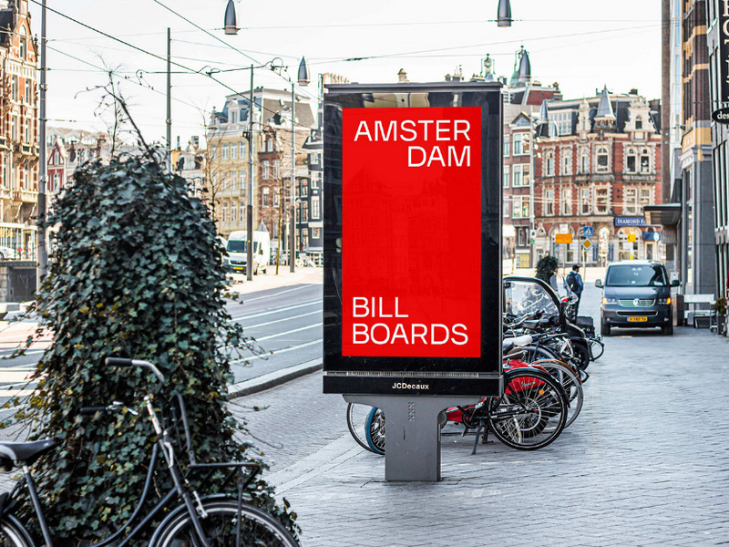Free Billboard Mockup - Amsterdam Billboards #03