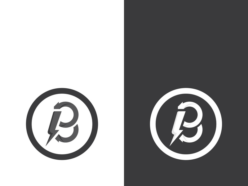 B letter logo template vector illustration