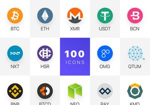 100 Blockchain Assets Icons - Freebies