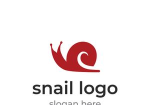 Snail logo design.