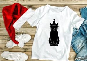 Festive Black Cat Silhouette