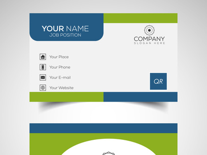 10 Double-sided creative and modern business card template. Vector illustration