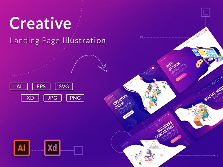 [Vol. 11] Creative - Landing Page Illustration