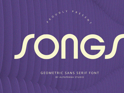 Songs - Sans Serif Font