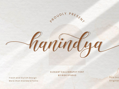 Hanindya Elegant Calligraphy Script Font