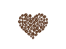 Coffee bean icon illustration