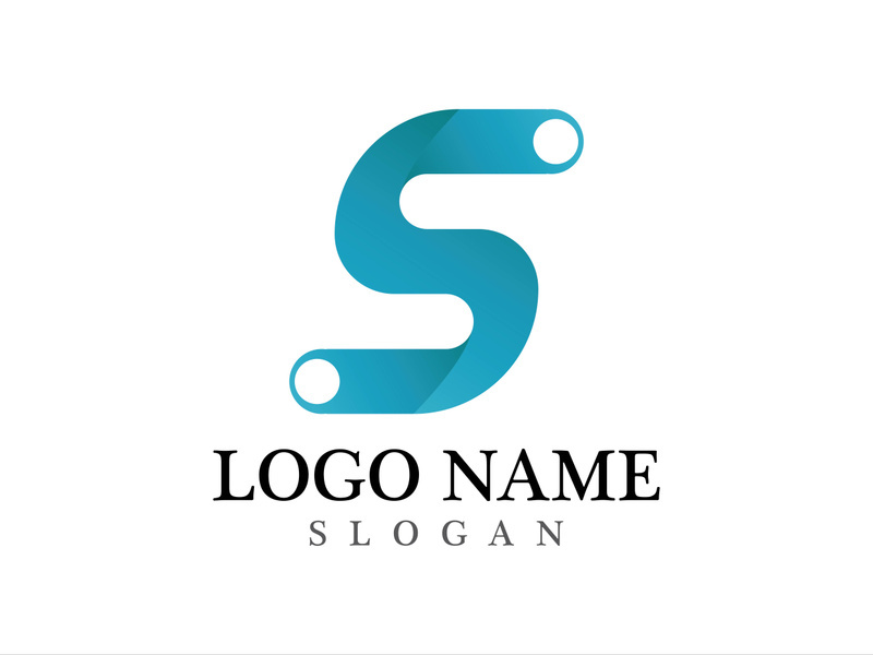 Business corporate S letter logo design vector