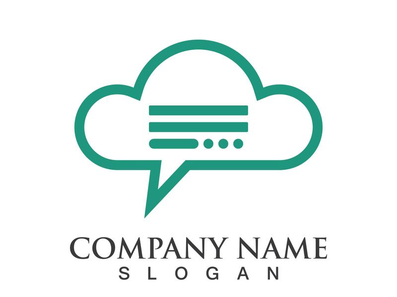 message bubble logo and symbol speech icon illustration