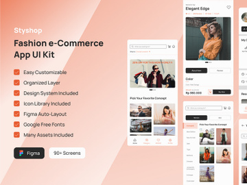 Styshop - Fashion eCommerce App UI Kit preview picture