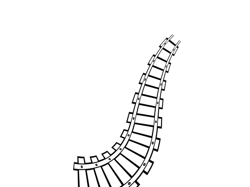 Train railroad vector image