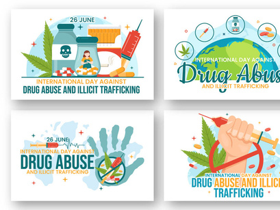 13 Against Drug Abuse and Illicit Trafficking illustration