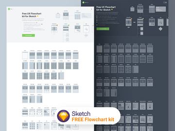 FREE Flowchart kit 2.0 for Sketch preview picture