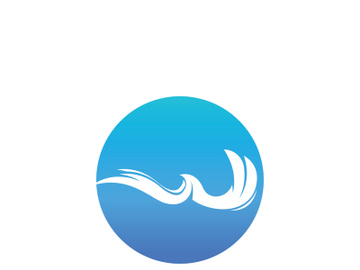 Ocean water wave wave logo design. preview picture