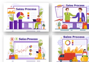 12 Sales Process Illustration