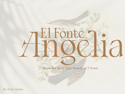 Angelia - Beautiful serif family