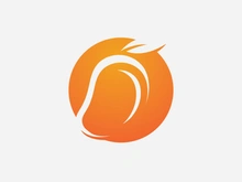 Fresh mango fruit vector illustration logo icon
