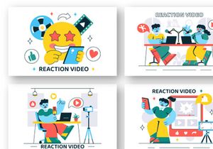 10 Social Media Reaction Video Illustration