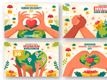 13 International Human Solidarity Day Illustration
